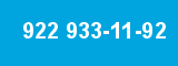 922 933-11-92